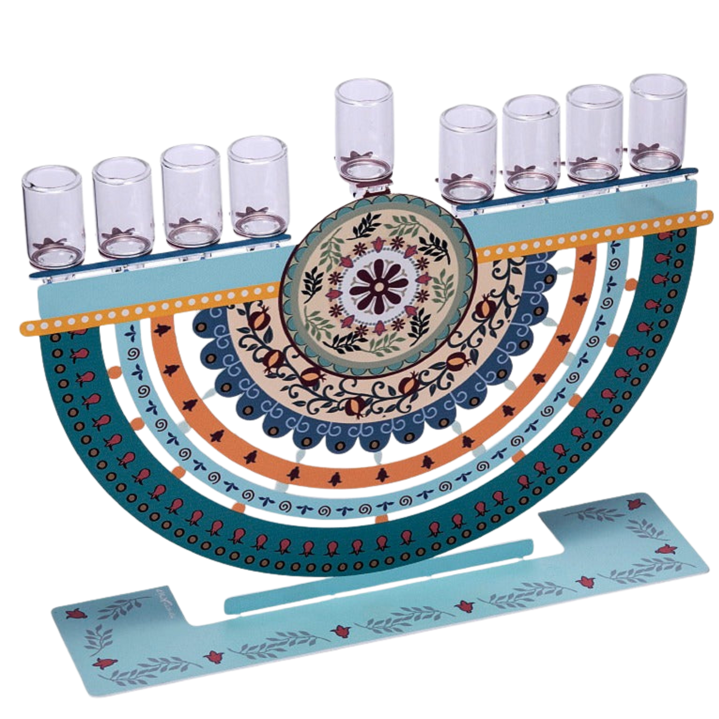 חנוכיות מתכת בחיתוך לייזר והדפס צבעוני